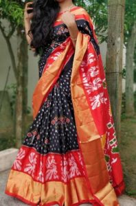 Looking out to Buy Ikat Pure Silk Saree Online?