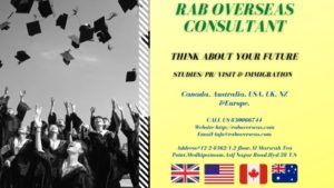 Overseas Consultancy Services in Hyderabad, Canada, USA, UK, Australia, UK & Europe.